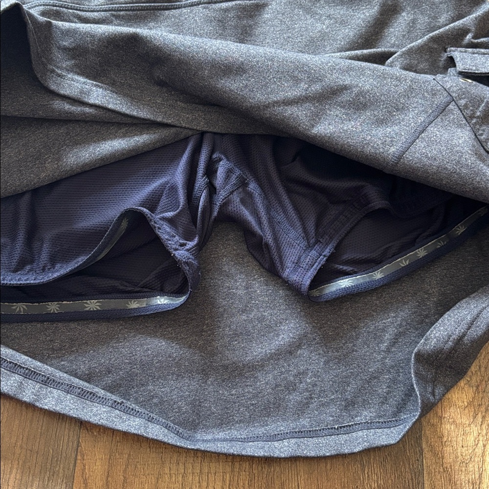 Athleta Oasis Cargo Gray Mini Skort - Picture 5 of 9